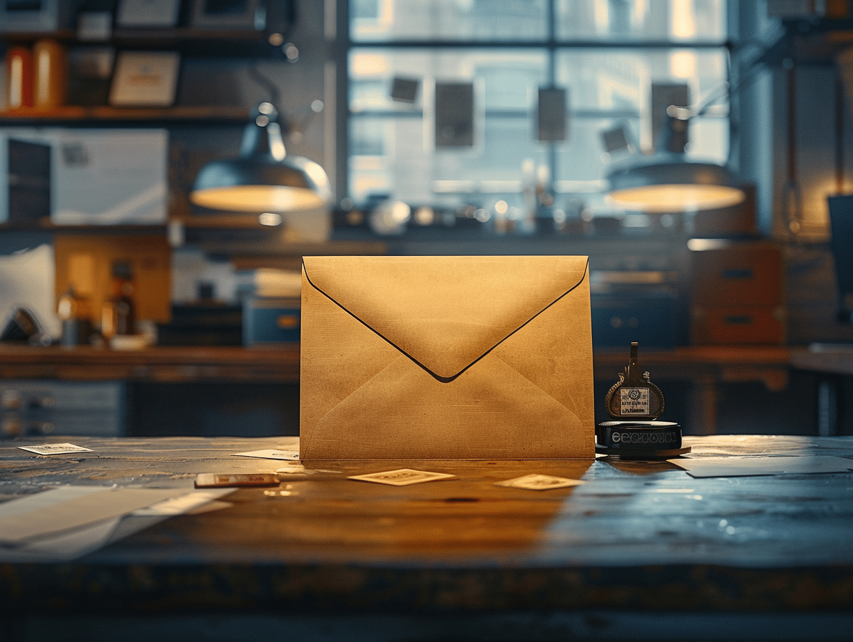 Enveloppe non affranchie avec explications sur ses conséquences