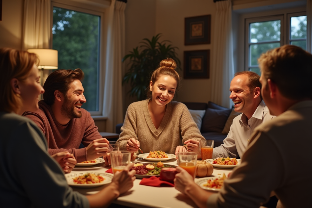 Adultes partageant un moment convivial, renforçant leurs liens sociaux